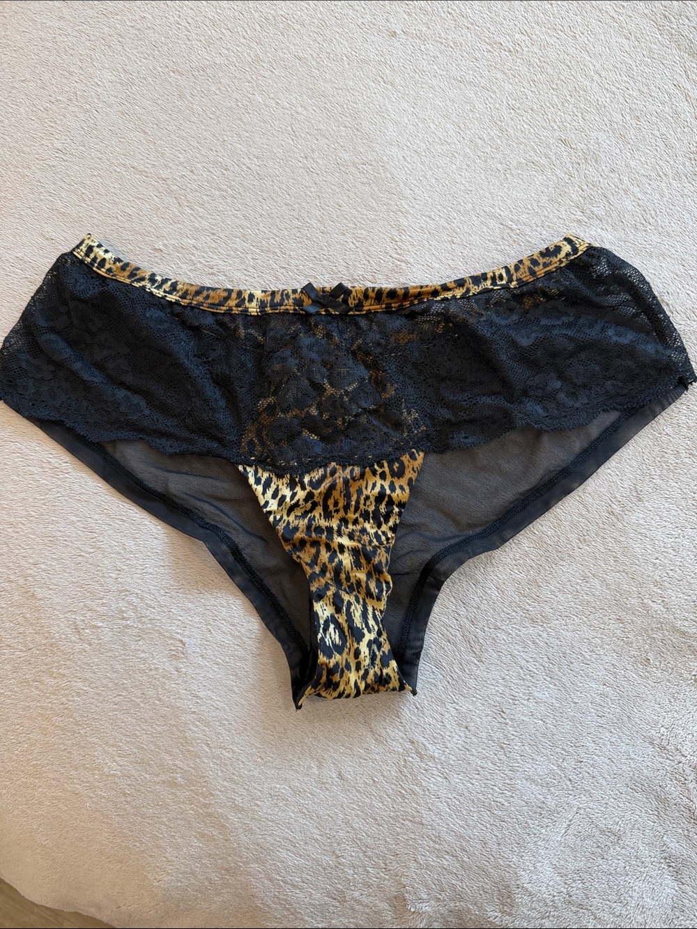 Victoria’s Secret Lace, Leopard & Mesh Bikini Briefs